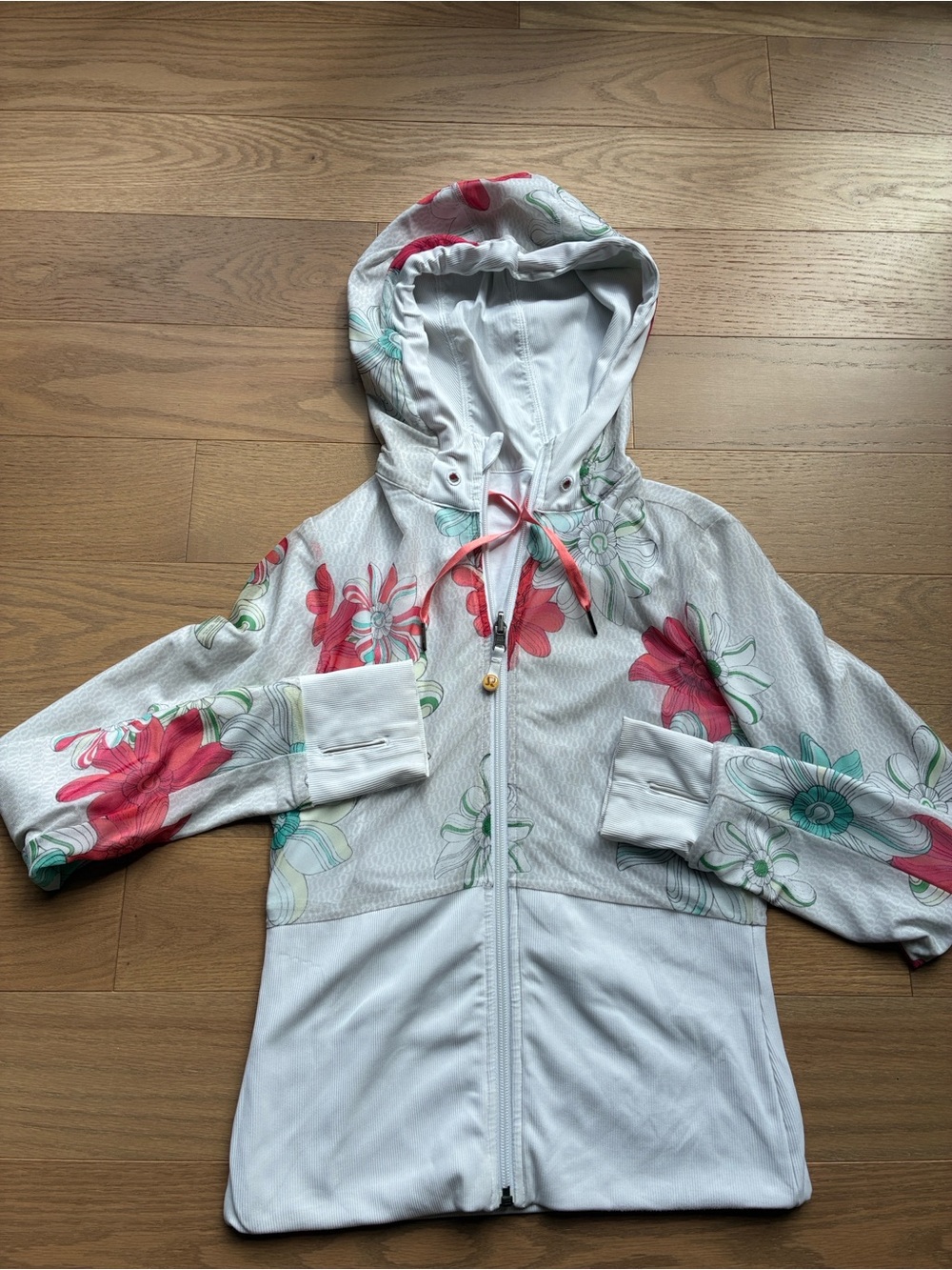 Vintage Lululemon Reversible Floral Hooded Jacket Women’s Full Zip size 4